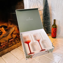 Load image into Gallery viewer, Frosted Berry Wine Glass - Set of 4