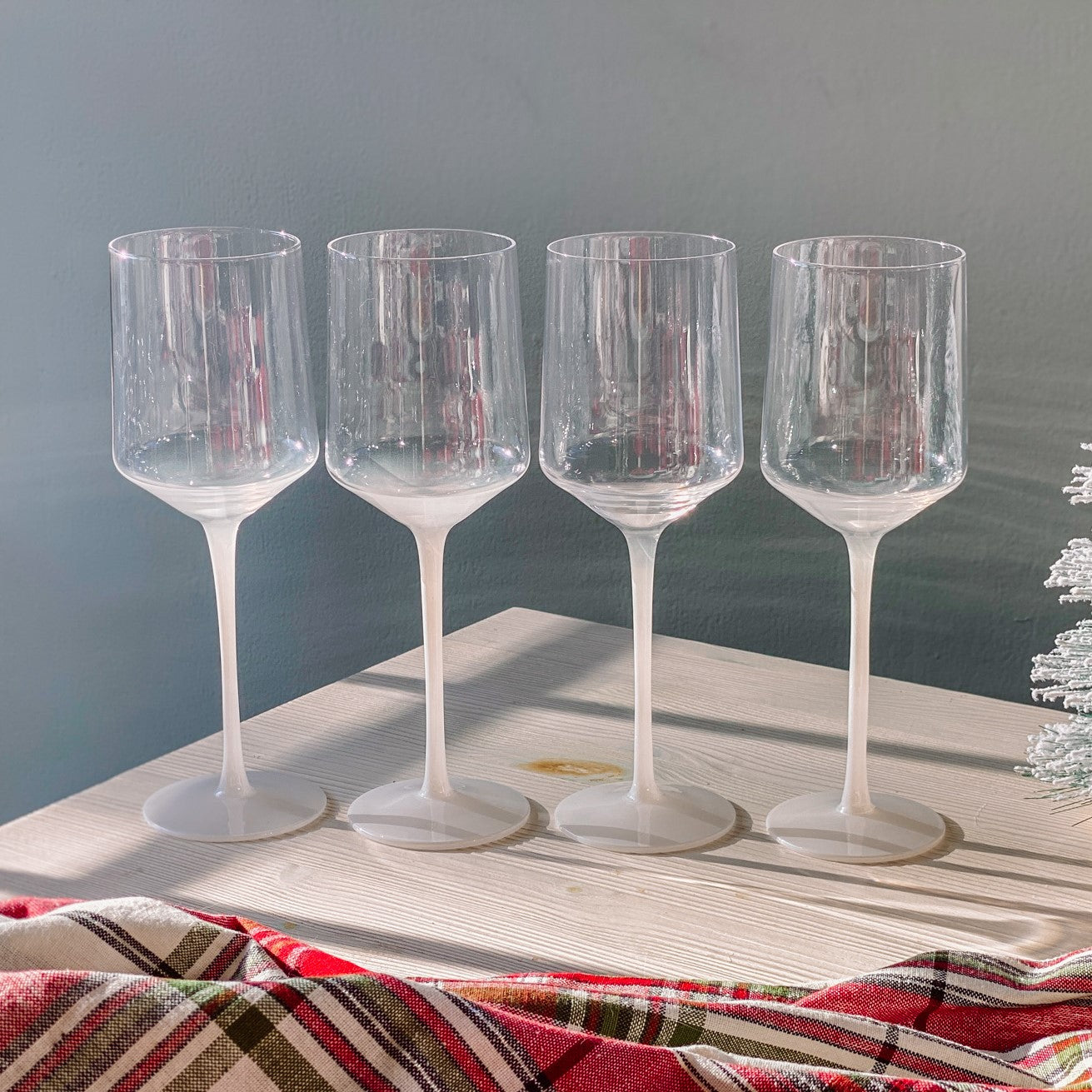 Frosted Wine Glass