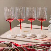 Load image into Gallery viewer, Peppermint Wine Glass - Set of 4