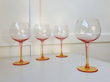 Load image into Gallery viewer, Amber Balloon Glass - Set of 4