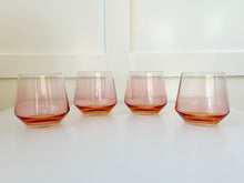Load image into Gallery viewer, Amber Stemless Glass - Set of 4