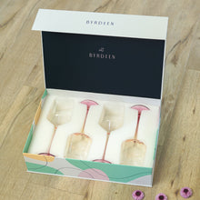 Load image into Gallery viewer, Flora Wine Glass - Set of 4