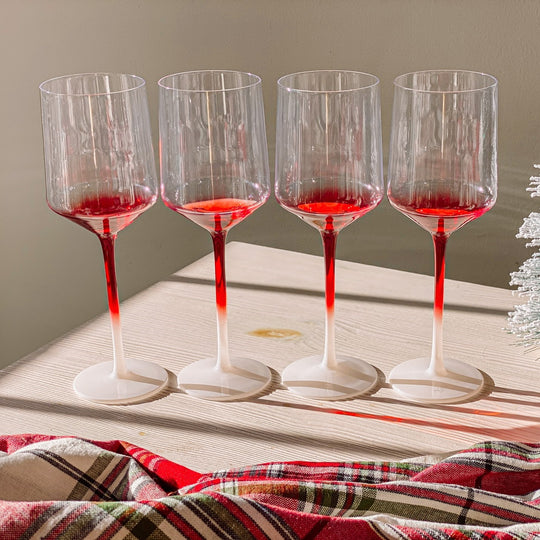 Peppermint Wine Glass - Set of 4