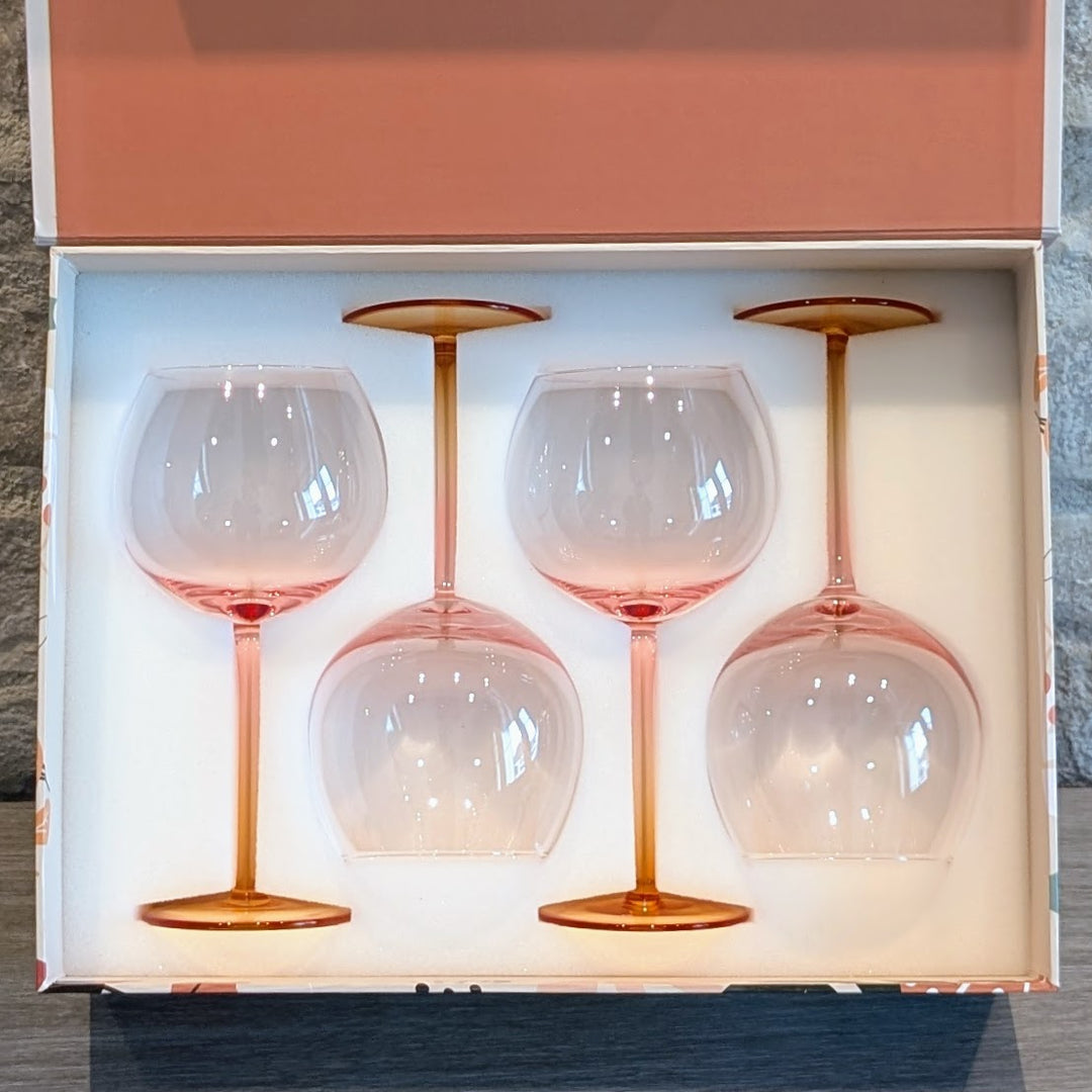 Amber Balloon Glass - Set of 4