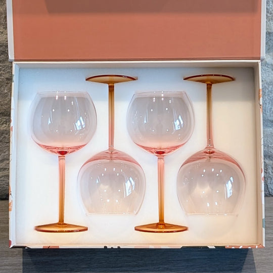 Amber Balloon Glass - Set of 4