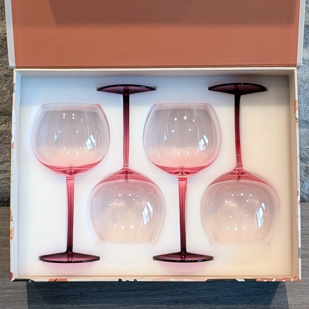 Chrysanthemum Balloon Glass - Set of 4