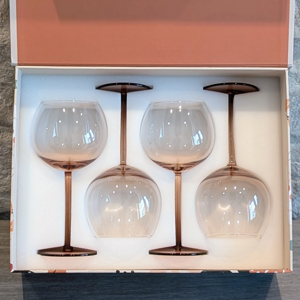 Wood Balloon Glass - Set of 4