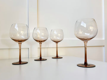 Wood Balloon Glass - Set of 4