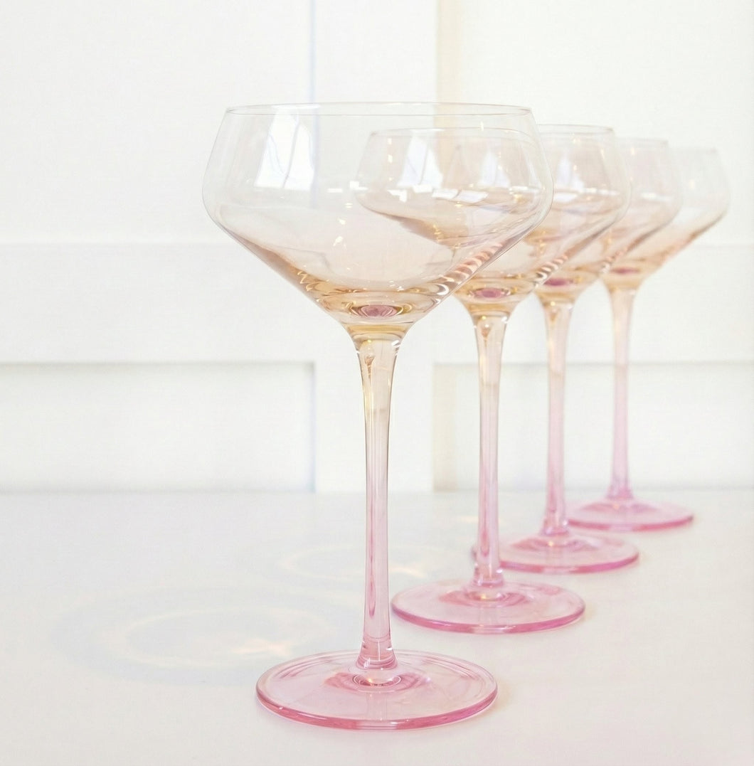Flora Coupe Glass - Set of 4