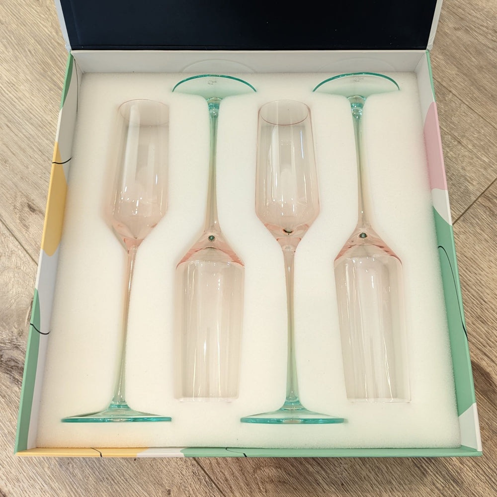 Quetzal Champagne Flute - Set of 4