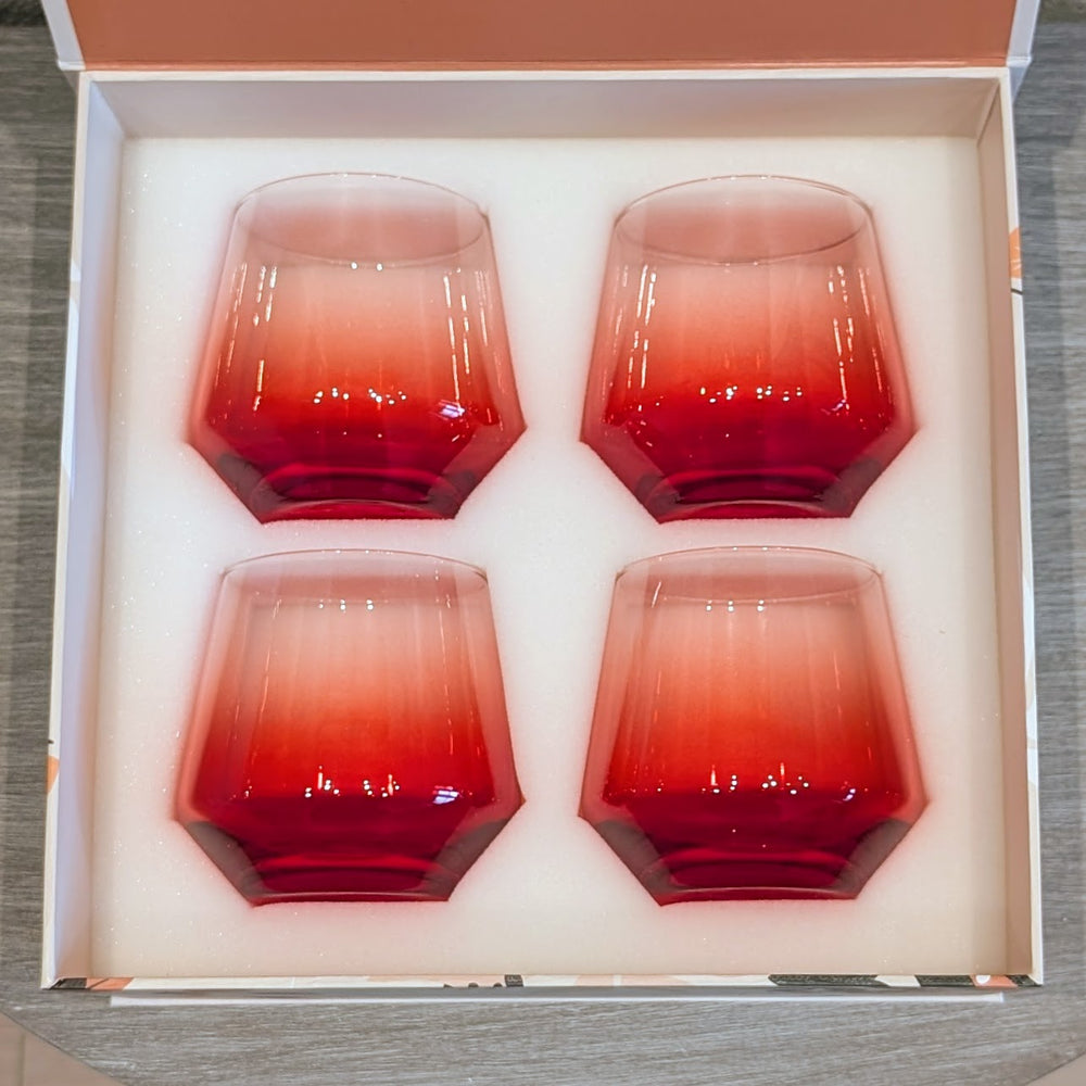 Maple Stemless Glass - Set of 4