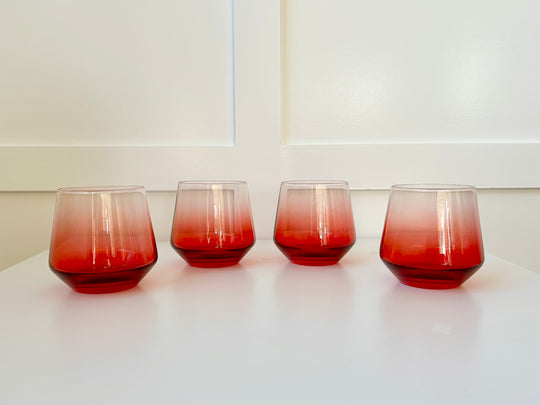Maple Stemless Glass - Set of 4