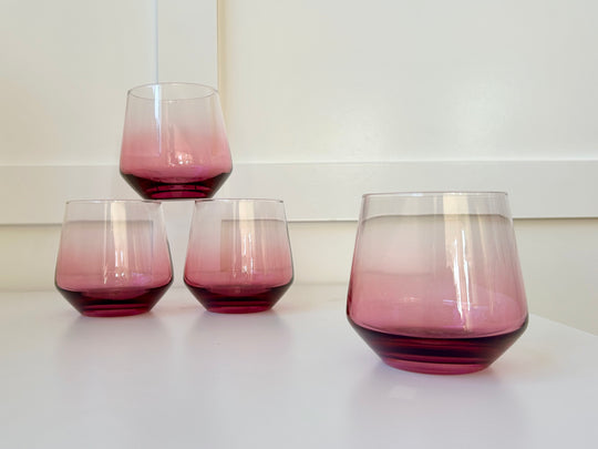 Chrysanthemum Stemless Glass - Set of 4