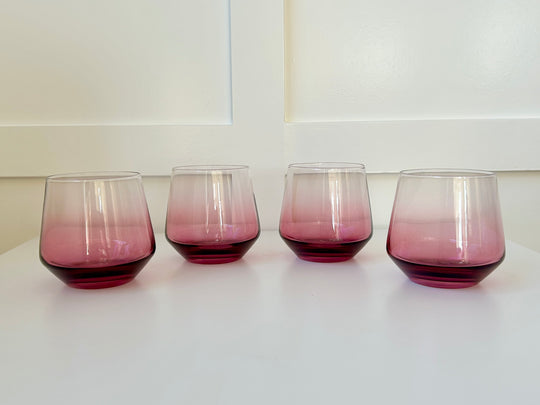 Chrysanthemum Stemless Glass - Set of 4