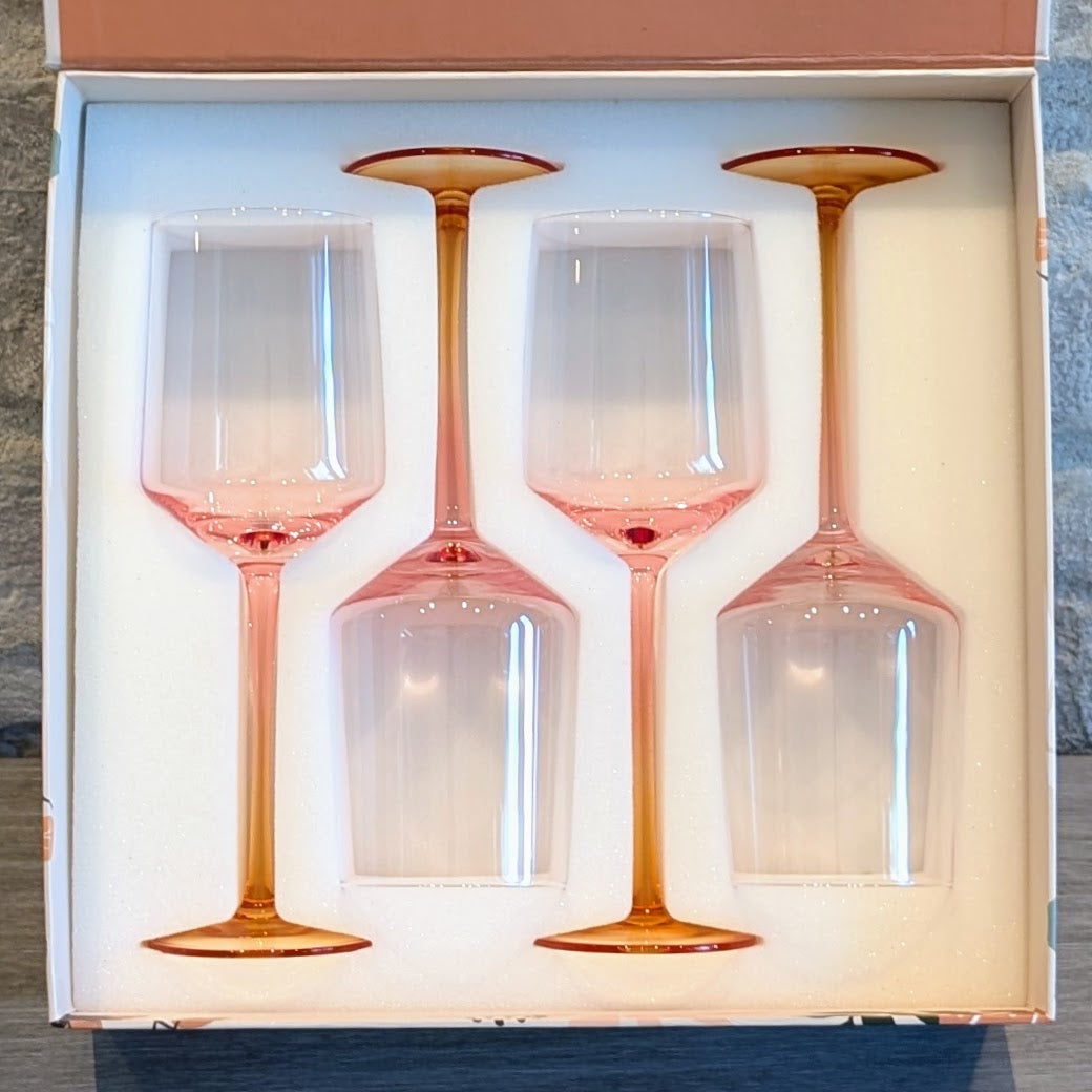Amber Wine Glass