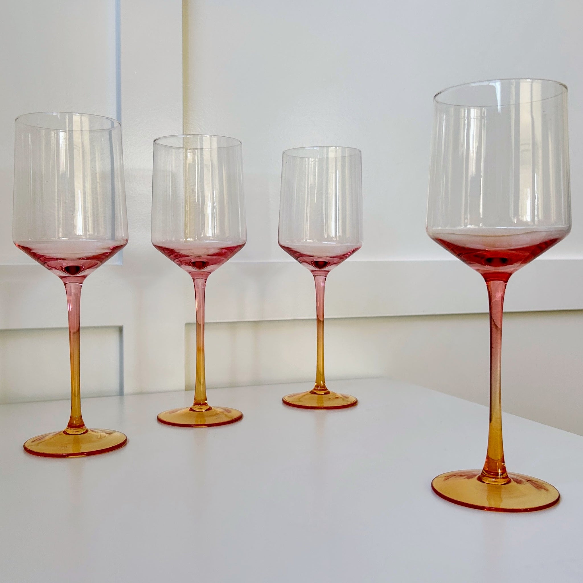 Amber Wine Glass