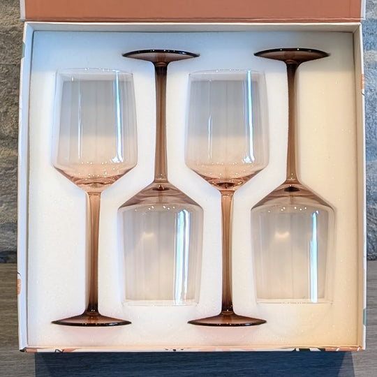 Wood Wine Glass - Set of 4