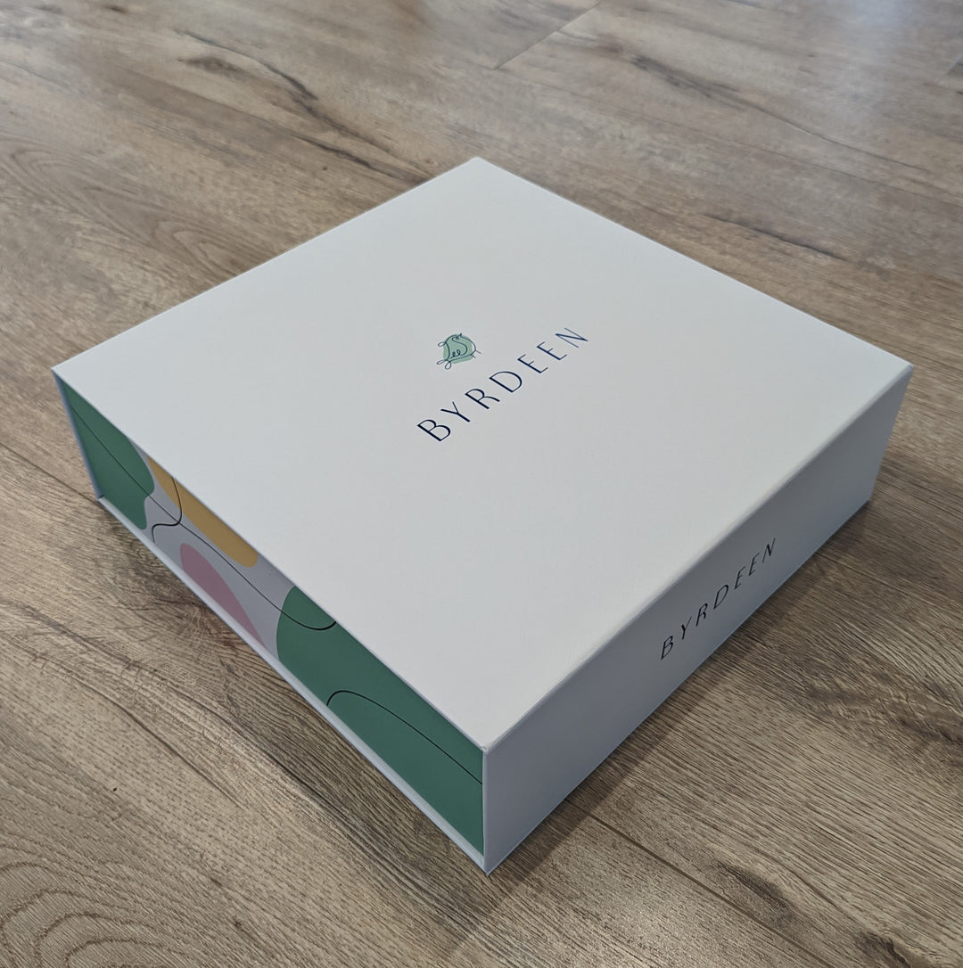 Beautiful Byrdeen Glassware Packaging